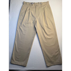 Callaway Golf Sport Pleated Khaki Pants 100% Cotton Size 32x26 Classic Fit